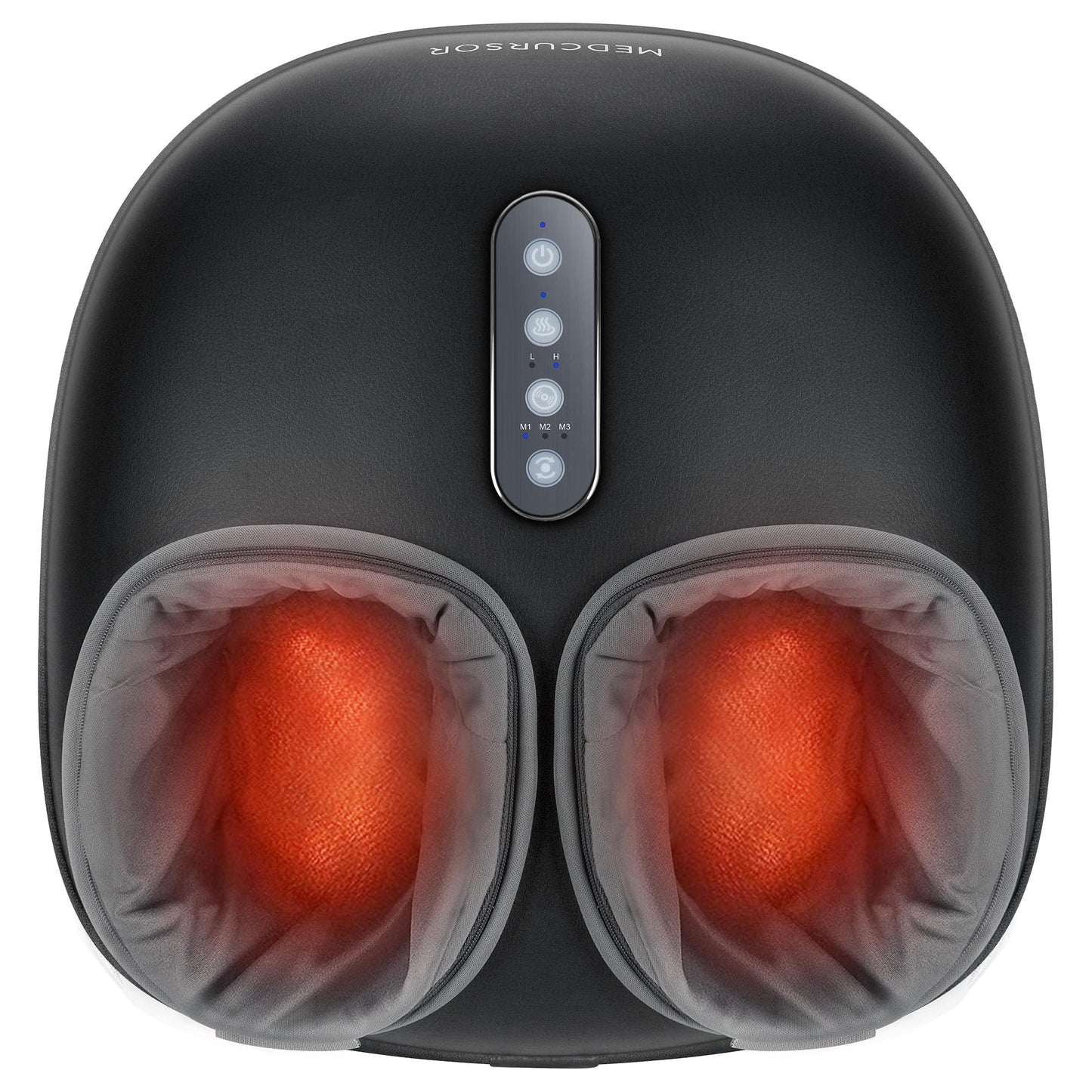 Medcursor Electric Shiatsu Foot Massager Machine with Soothing Heat, Deep Kneading for Foot Pain and Circulation, Multi-Level Settings & Air Compression, for Home or Office Use - Available at All In One Marketplace Canada