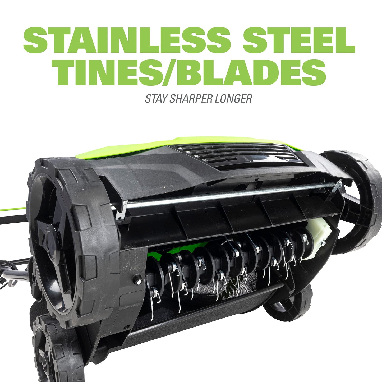 Greenworks 13 Amp 14-Inch Corded Dethatcher/Scarifier, DT13B00 Greenworks