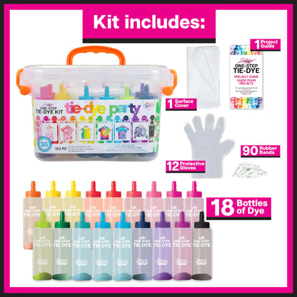 TULIP 34723 One-Step Tie Dye Party Kit - Available at All In One Marketplace Canada