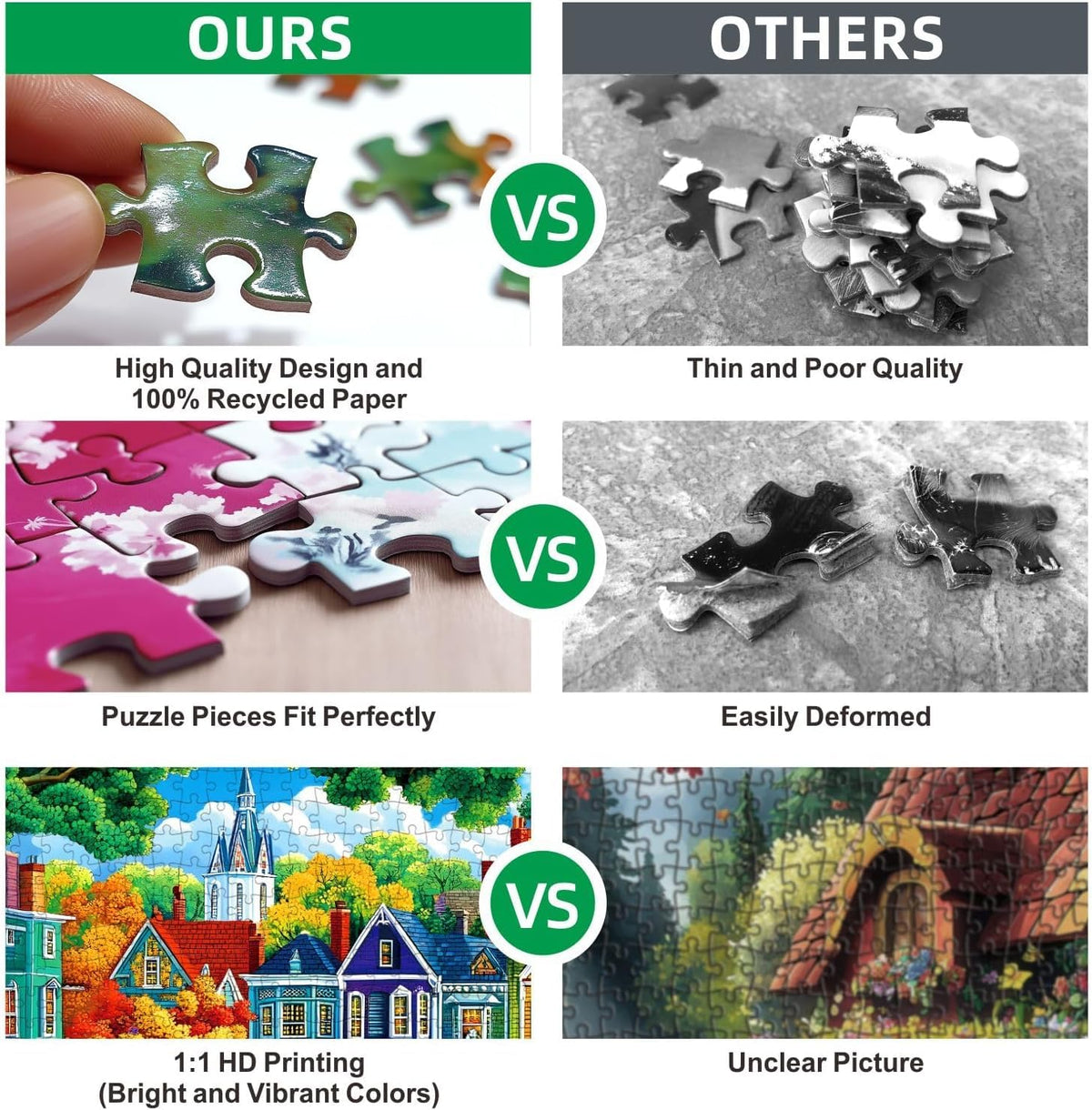 Aurora Winter Camp 500 Piece Puzzle for Adults with Letters on Back 🍁 All In One Marketplace Canada