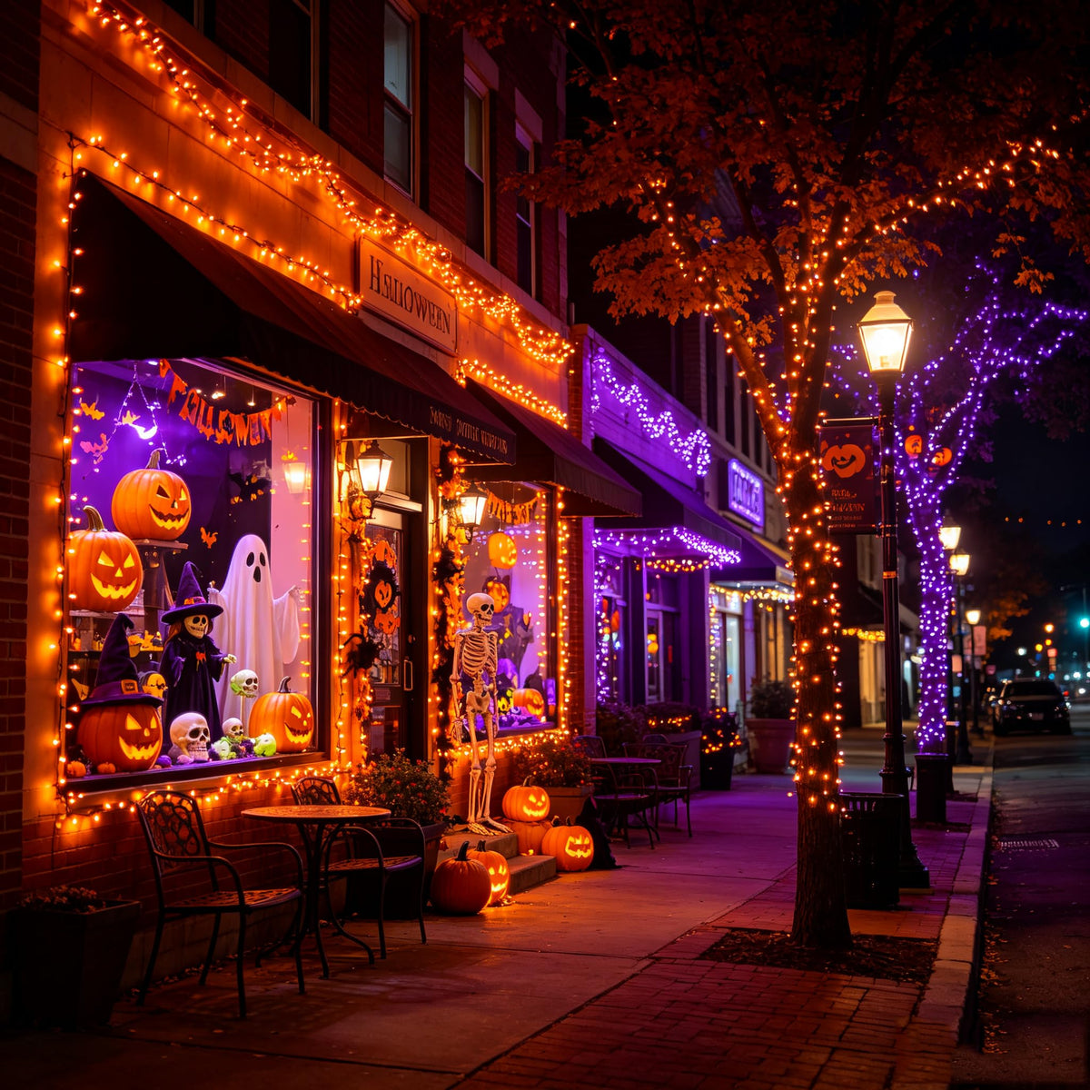 Toodour Orange & Purple Halloween Lights, 82ft Halloween String Lights 🍁 All In One Marketplace Canada