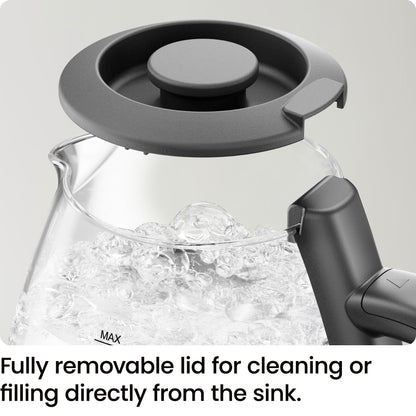 Chefman 1L Electric Tea Kettle with LED Lights, Automatic Shut Off, Removable Lid, Boil-Dry Protection, Hot Water Electric Kettle Water Boiler, Electric Kettles for Boiling Water - Available at All In One Marketplace Canada