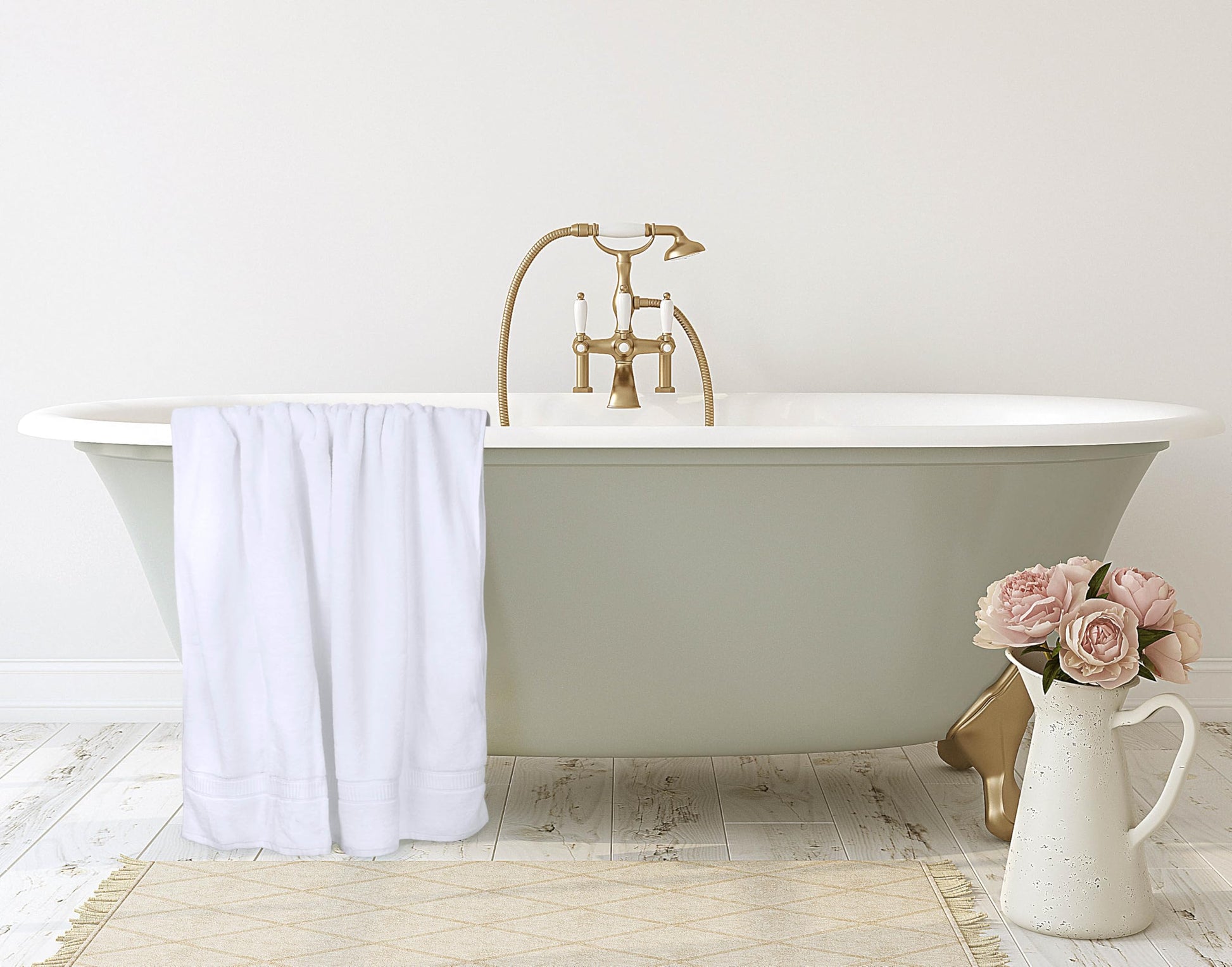 Utopia Towels Luxurious Jumbo Bath Sheet, 35 by 70 Inches, 600 GSM 100% Ring Spun Cotton, Highly Absorbent and Quick Dry Extra Large Bath Towel, Super Soft, White, 2 Pack