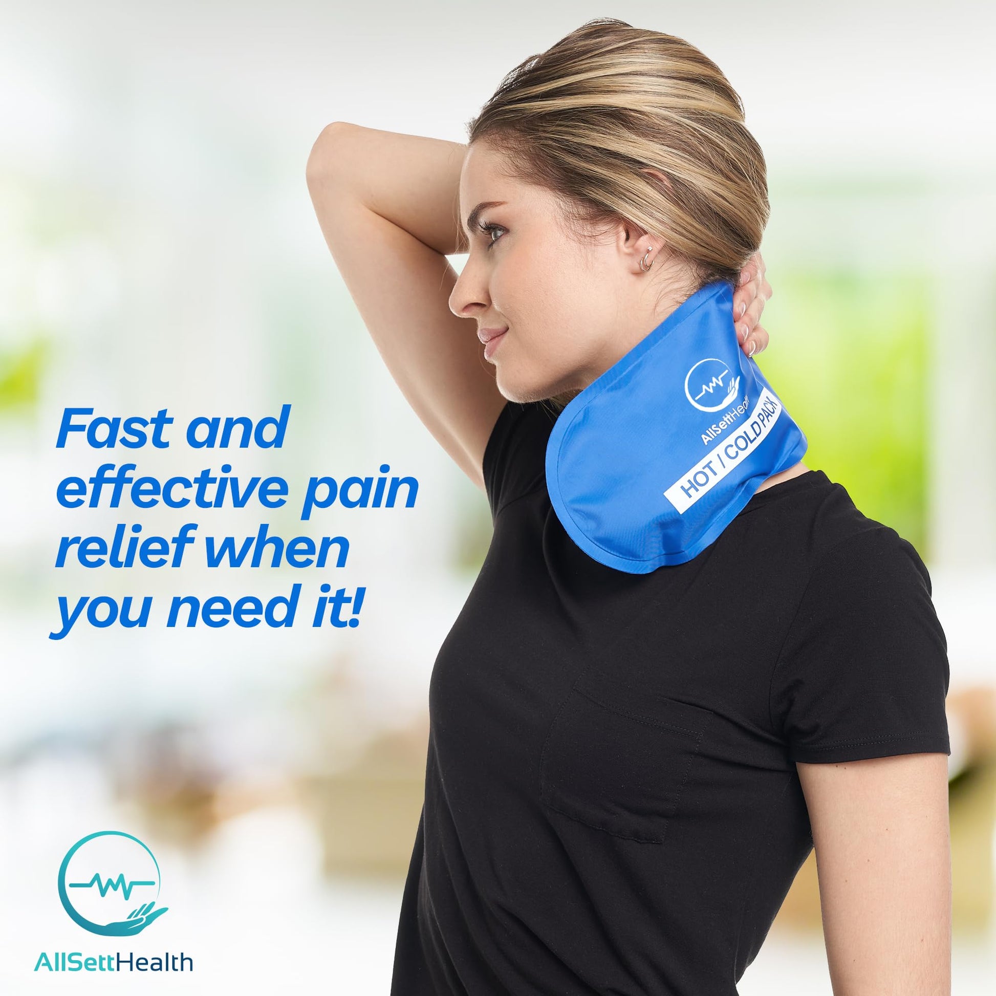 Reusable Cold Gel Ice Packs for Injuries | 4 Pack Cold Compress Gel Ice Pack for Knee, Neck, Hip, Shoulder & Back Pain - Available at All In One Marketplace Canada