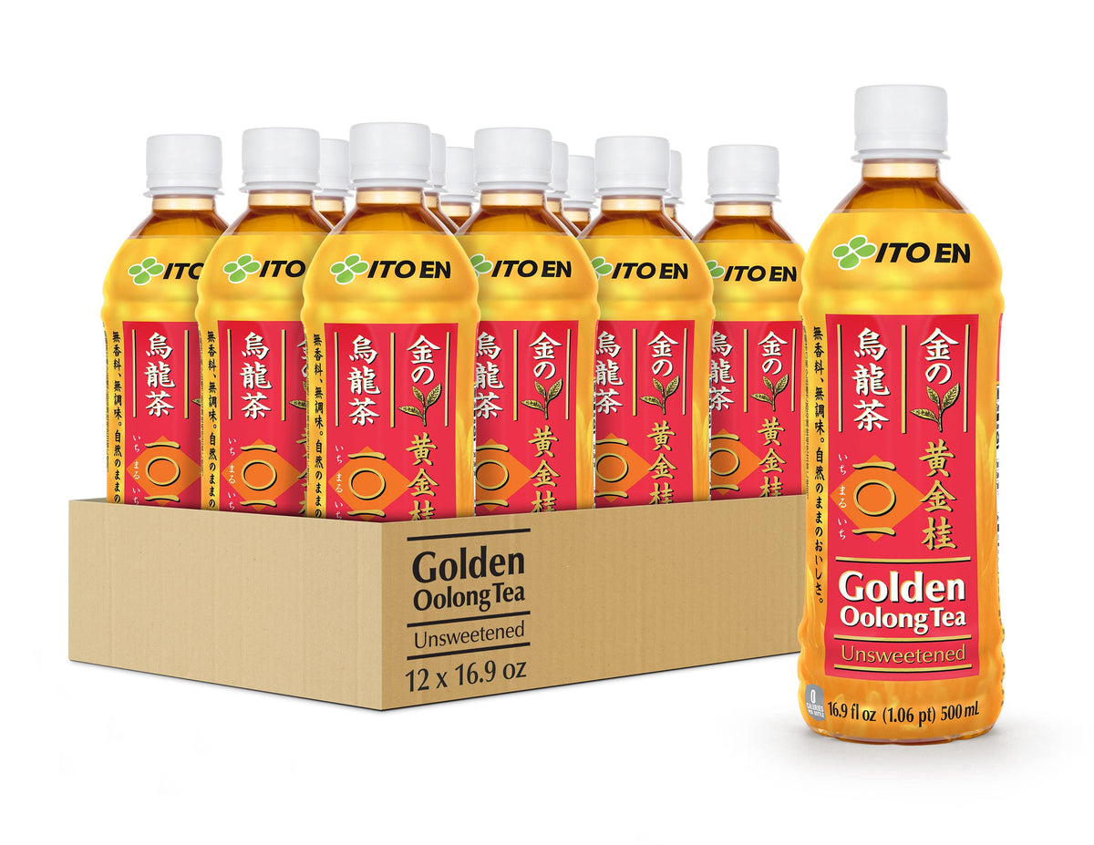 Ito En Golden Oolong Tea, Unsweetened, 500 ml Bottles (Pack of 12)