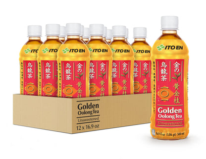 Ito En Golden Oolong Tea, Unsweetened, 500 ml Bottles (Pack of 12)