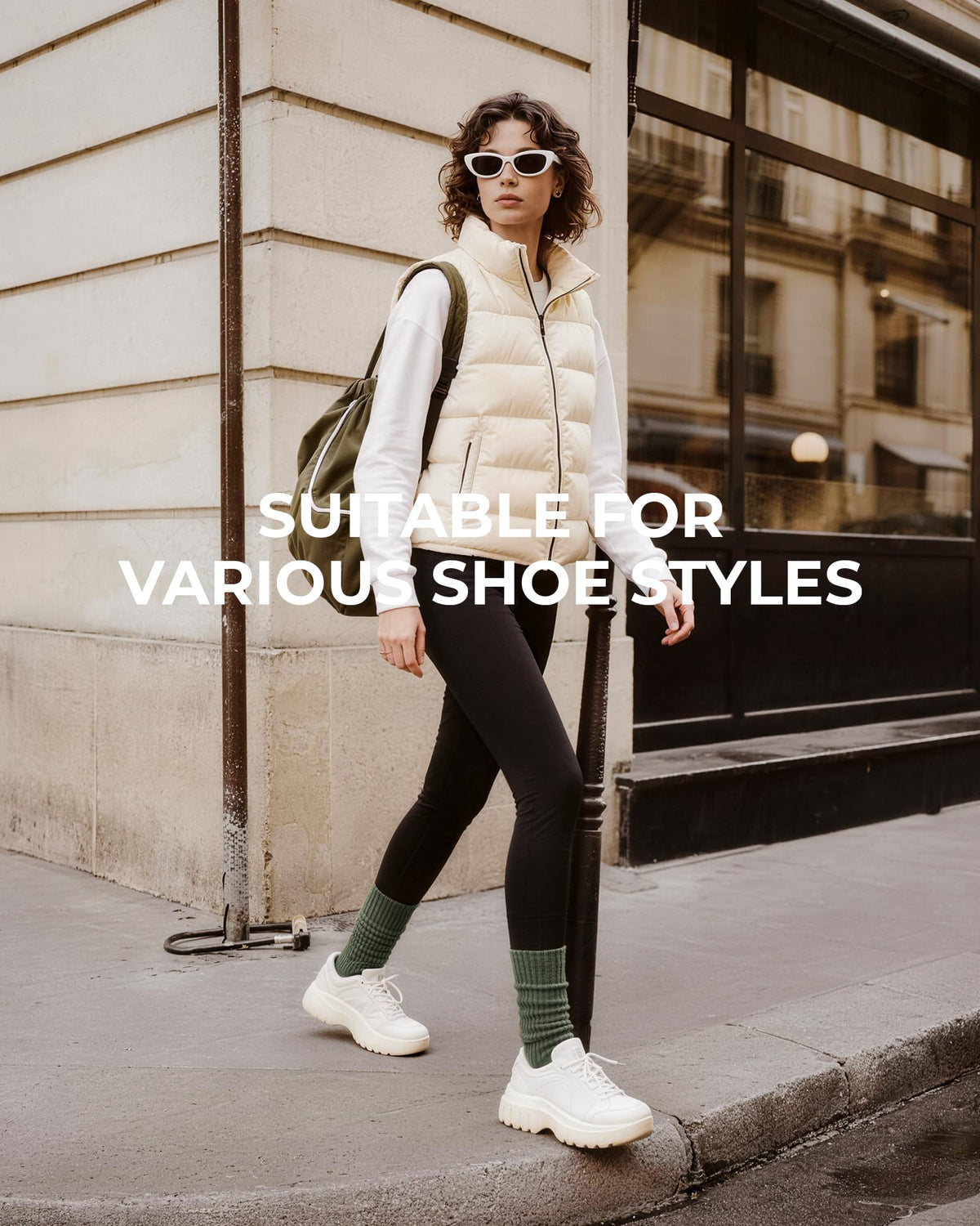 Fitrell Slouch Socks for Women, Knee High Scrunch Tube Boot Socks 3 Pairs 🍁 All In One Marketplace Canada