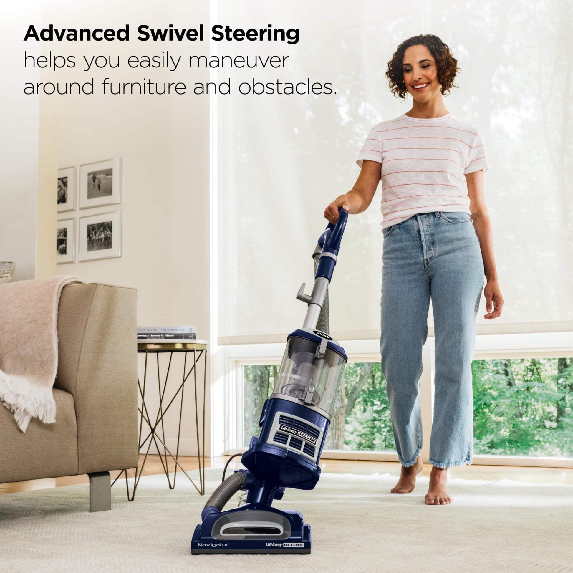 Shark Navigator Lift-Away Vacuum, HEPA, Carpet and Pet Hair, Blue, NV360 Shark