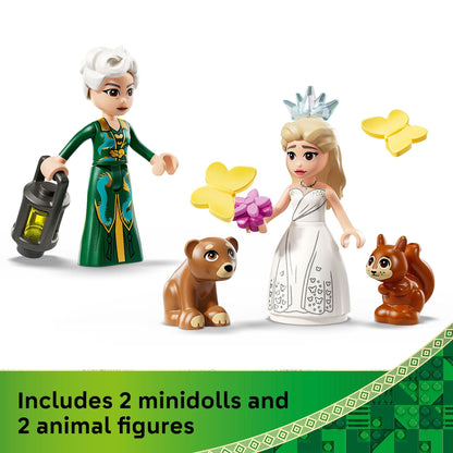 LEGO Wicked Glinda's Wedding Day Building Toy - Pretend Playset with 2 Minidolls, 2 Animal Toy Figures, & 2 Poseable Butterflies - Building Blocks for Kids, Ages 8+ - Gift for Girls & Boys - 75688 LEGO