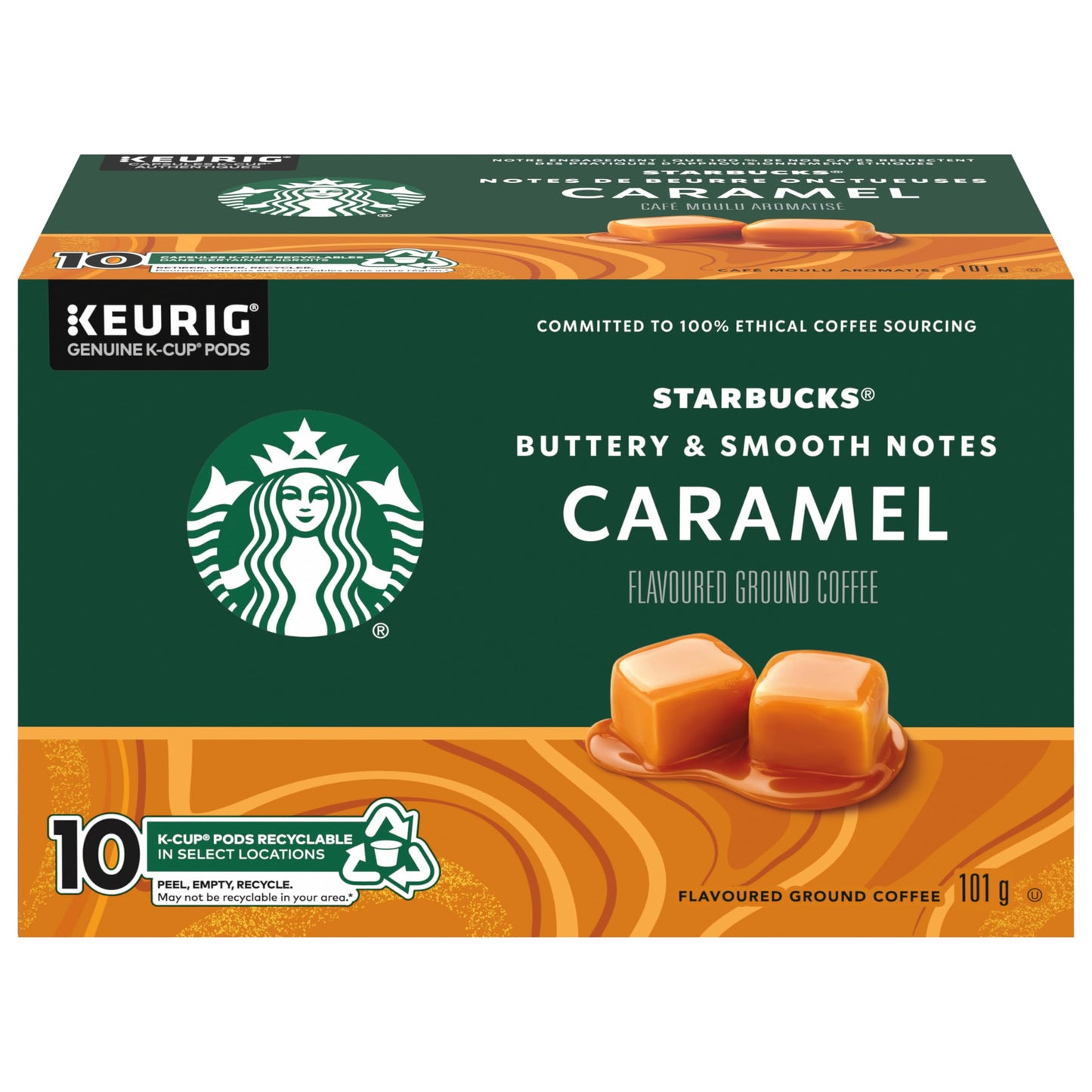 Starbucks Caramel K-Cups Single Serve Coffee Pods - 60 Count for Keurig Brewers