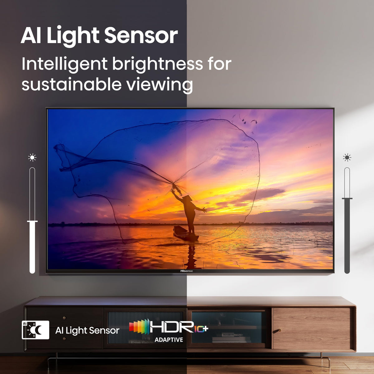 Hisense 50E6SF - 50" E6 Series Hi-QLED 4K UHD Smart Fire TV, AI Light Sensor, Dolby Vision · Atmos, Voice Remote with Alexa, Motion Rate 120, HDR 10+ Adaptive, Game Mode Plus (2026 New Model)