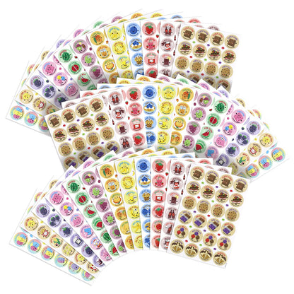 VKPI Scratch and Sniff Stickers, 864 Pieces Fruits and Foods Smelly Stickers, 12 Different Scents, 36 Sheets, Reward Motivate Stickers for Kids, Teachers, Parents, Crafts, Party Favor, Christmas Gift 🍁 All In One Marketplace Canada