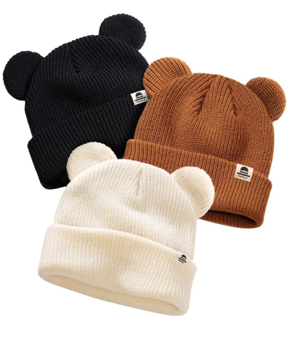 FURTALK Baby Beanie with Bear Ear Warm Knit Winter Hat for Infant Toddlers 🍁 All In One Marketplace Canada