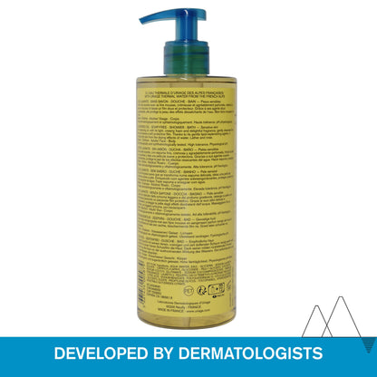 Uriage Cleansing Soothing Oil - Face & Body Daily Cleanser & Shower Oil With Glycerin & Ceramides - Whole Family Format, Babies, Children & Adults - Sensitive Skin - Soap-Free, Fragrance-Free - 500ml Uriage