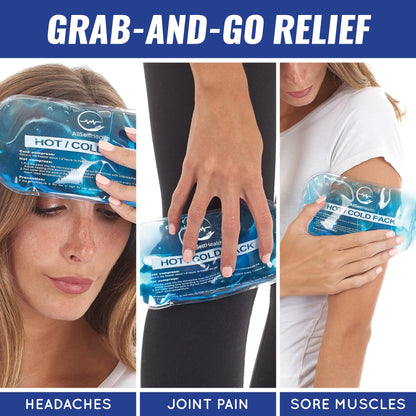 Reusable Cold Gel Ice Packs for Injuries | 7 Pack Cold Compress Gel Ice Pack for Knee, Neck, Hip, Shoulder & Back Pain - Available at All In One Marketplace Canada