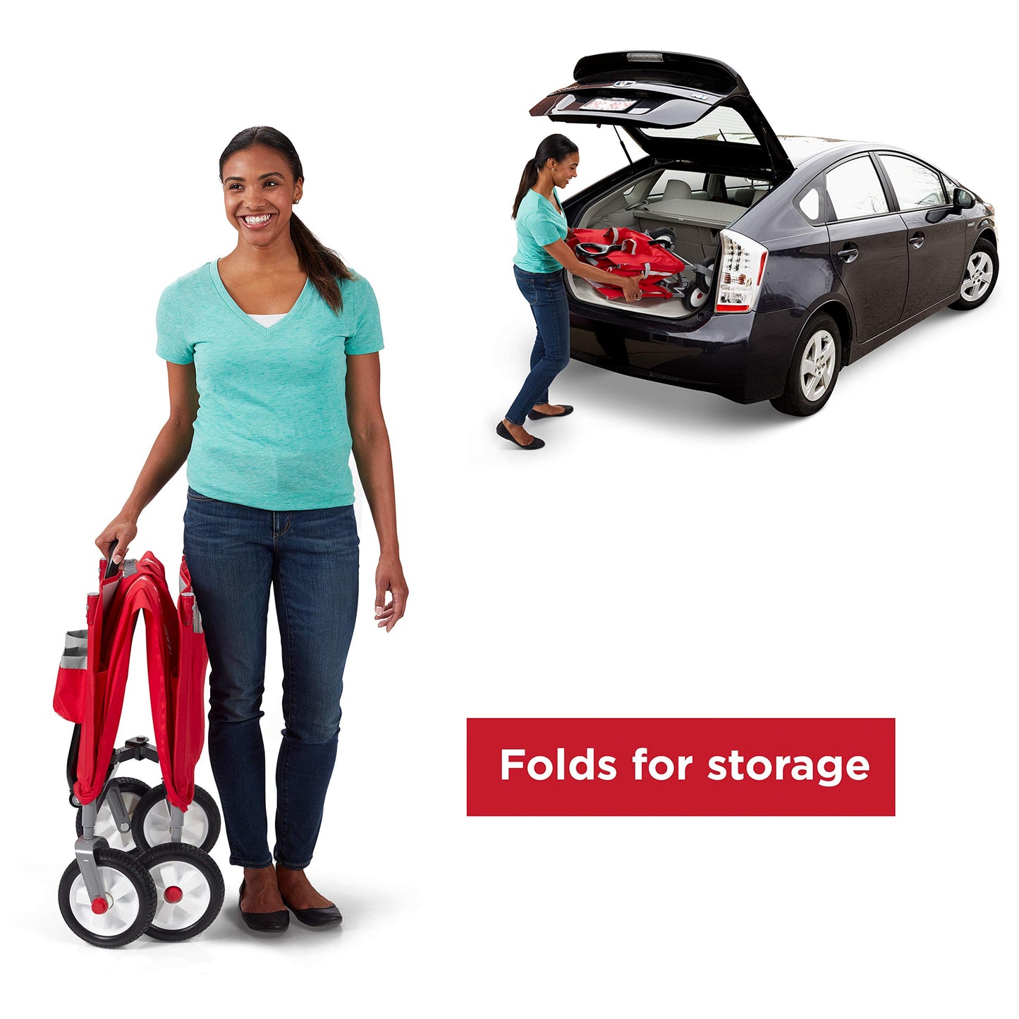 3 In 1 Off-Road EZ Fold Wagon with Canopy Radio Flyer