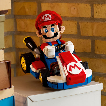 LEGO Super Mario: Mario Kart – Mario & Standard Kart 3D Puzzle for Adults - DIY Book Shelf & Room Decor for Men & Women, Ages 18+ - Arts & Crafts for Adult Gamers - Birthday Gift Idea - 72037 - Available at All In One Marketplace Canada