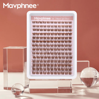 Brown Lash Clusters Natural Lash Extensions Wispy Eyelash Clusters 154 Pcs C Curl Lashes Clusters for Everyday Wear Beginner Friendly Dark Brown Cluster Eyelash Extensions by Mavphnnee - Available at All In One Marketplace Canada