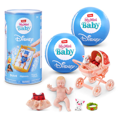 My Mini Baby Disney 2 Pack by ZURU – Collectible Disney Baby Doll Mystery Capsule with Accessories, Realistic Miniature Toy for Girls Ages 3+ ZURU MY MINI