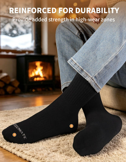 CLOSEMATE Mens Thermal Crew Socks, Warm for Winter Work Boots, 5 Pairs 🍁 All In One Marketplace Canada