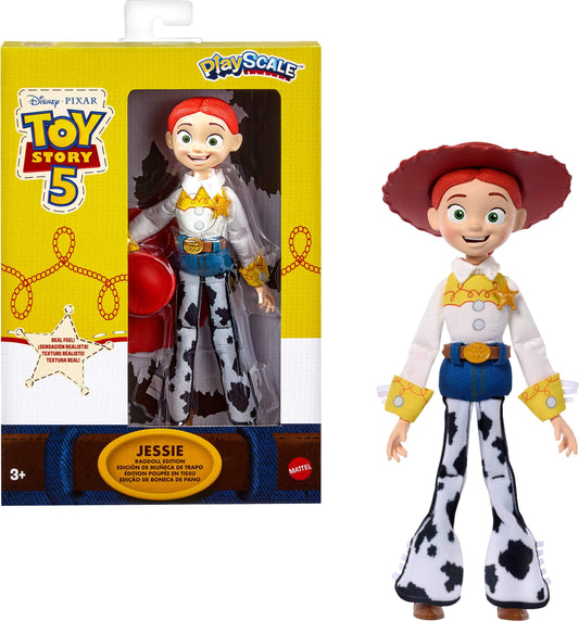Mattel Disney and Pixar Toy Story 5 Figures, Ragdoll Edition Playscale 7 Inch Assortment, Movie Accurate Soft Collectable Figures