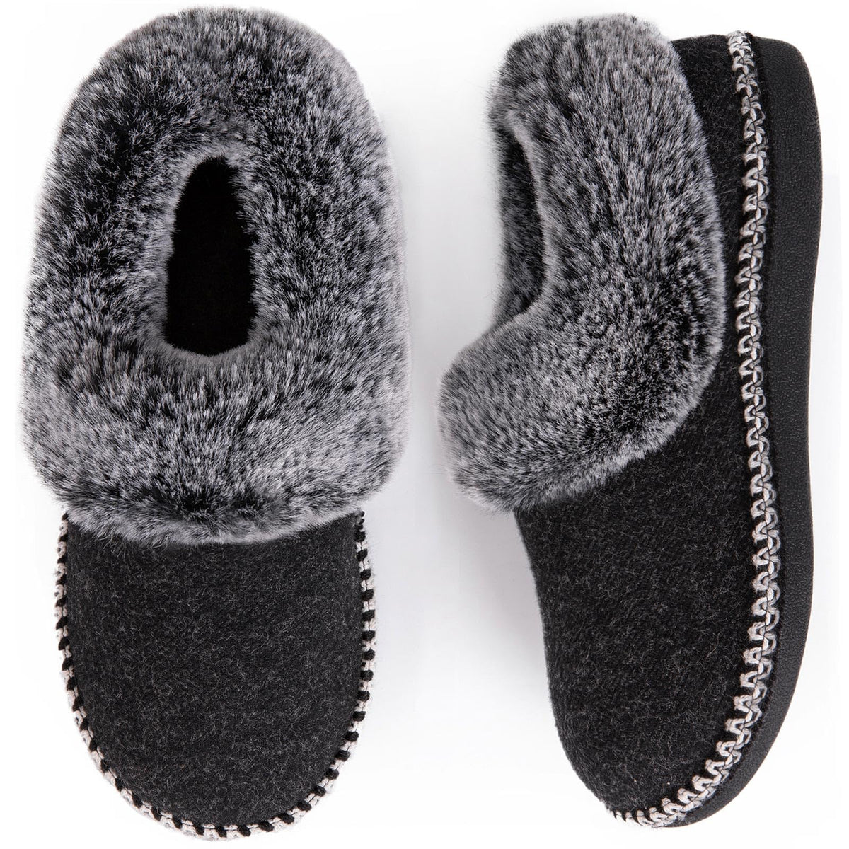 EverFoams Women's Bootie Slippers Memory Foam Dark Gray, Size 7 US 🍁 All In One Marketplace Canada