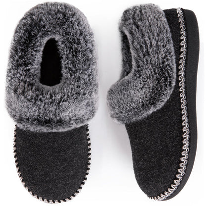 EverFoams Women's Bootie Slippers Memory Foam Dark Gray, Size 10 US 🍁 All In One Marketplace Canada