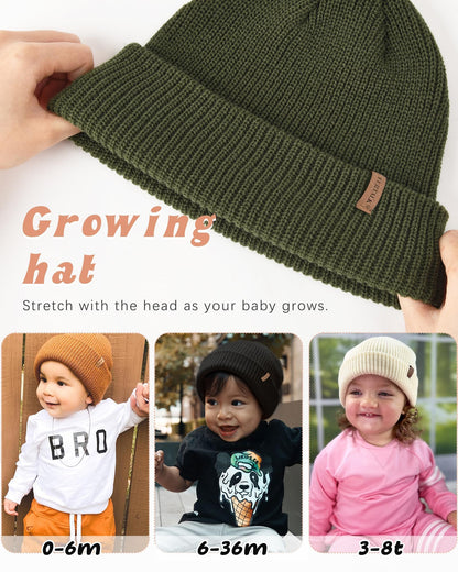 FURTALK Toddler Baby Boys Girls Beanies Kids Winter Hats Children Knit Caps 🍁 All In One Marketplace Canada