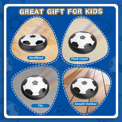 Hover Soccer Ball for Kids, 2 Pcs Hover Ball Toys Set with LED Lights, Indoor Outdoor Light-Up Soccer Ball Sport Games, Boy Gifts for 4, 5, 6, 7, 8, 9 Years Old, Christmas Birthday Gifts for Kids 🍁 All In One Marketplace Canada
