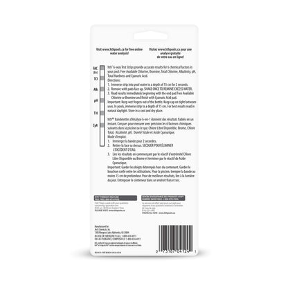 HTH 4124 6-Way Test Strip, 50 Strips HTH