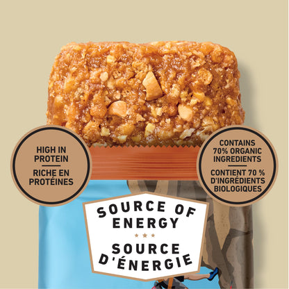 CLIF BAR Energy Bars, Crunchy Peanut Butter, Granola Bar, High in Protein, Contains 70% Organic Ingredients, 1.02 kg (Pack of 15) - Available at All In One Marketplace Canada