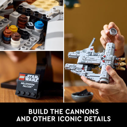LEGO Star Wars Millennium Falcon A New Hope 25th Anniversary Collectable Model - DIY Building Sets for Adults, Men & Women, Ages 18+ - Comes with Display Stand - Star Wars Gift - 75375 🍁 All In One Marketplace Canada