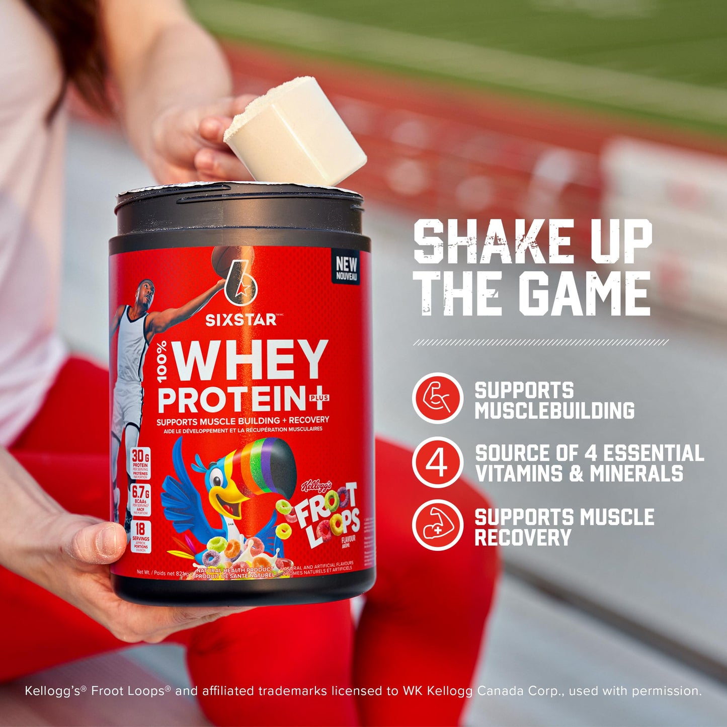 Six Star Whey Protein Powder Plus - Kellogg’s Froot Loopss, 18 Servings Six Star