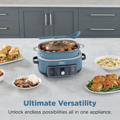 Ninja PossibleCooker PRO Plus, 8.5-QT Multicooker, 9 Functions, Slow Cook, Sear, Sauté, Proof, Pasta/Rice, Replaces 16 Kitchen Tools, Oven-Safe Ceramic Pot, 1400-Watt, MC2001C (Canadian Version) 🍁 All In One Marketplace Canada