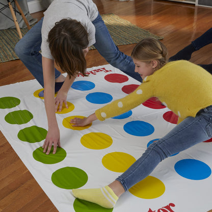 Hasbro Twister Game, Party Game, Classic Board Game for 2 or More Players, Indoor and Outdoor Game for Kids 6 and Up, English and French Bilingual Version