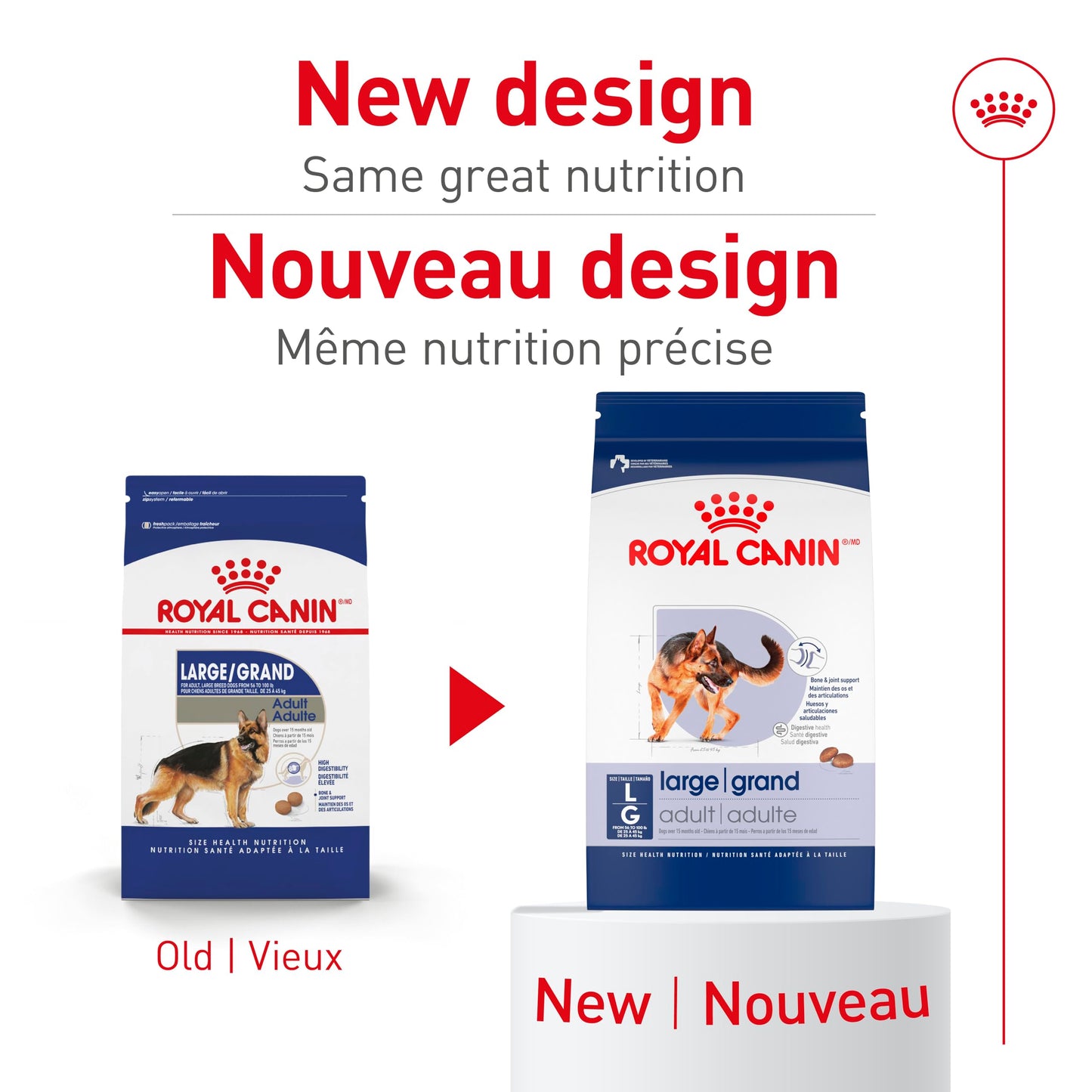 Royal Canin Large Breed Adult Dry Dog Food, 30 lb Bag ROYAL CANIN