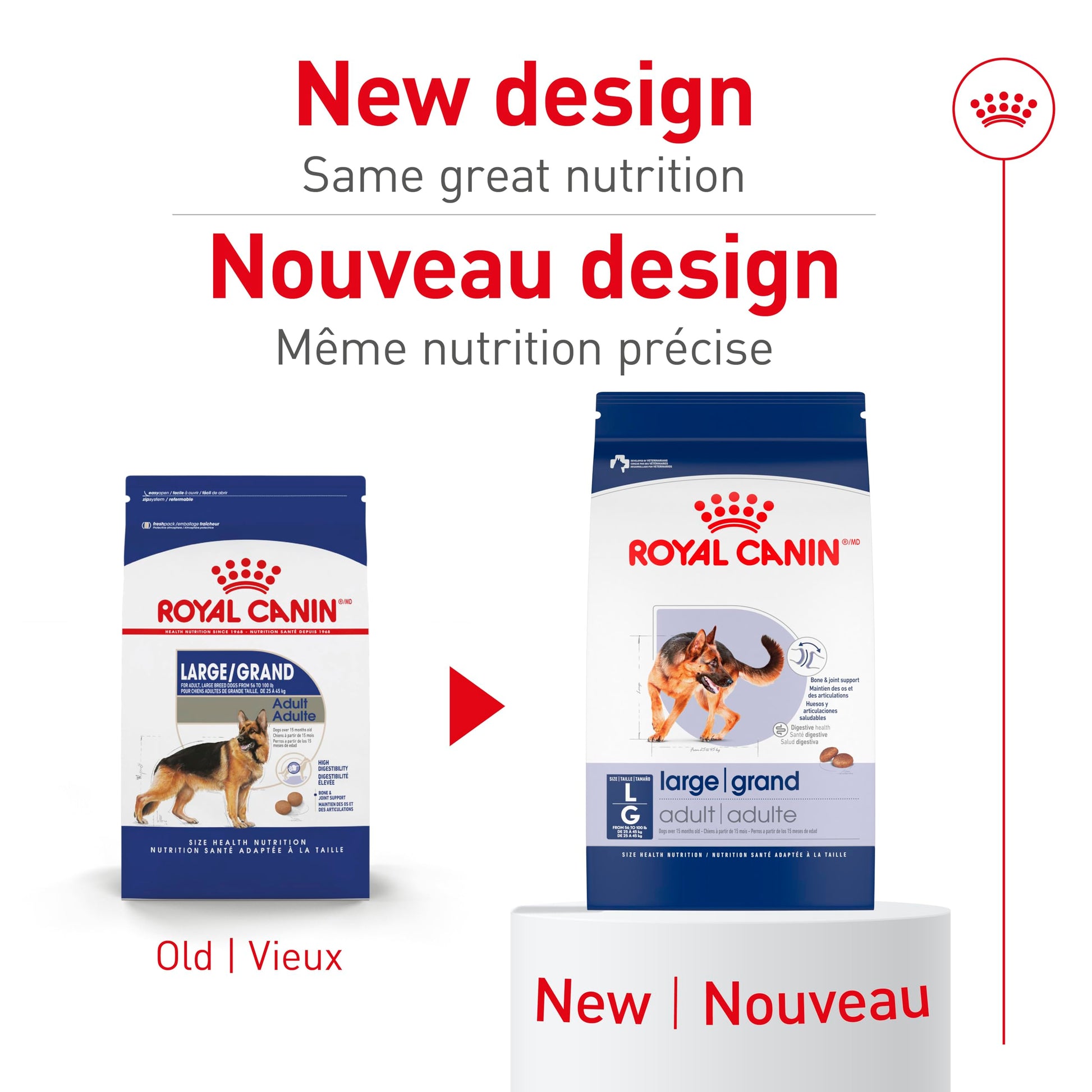 Royal Canin Large Breed Adult Dry Dog Food, 30 lb Bag ROYAL CANIN