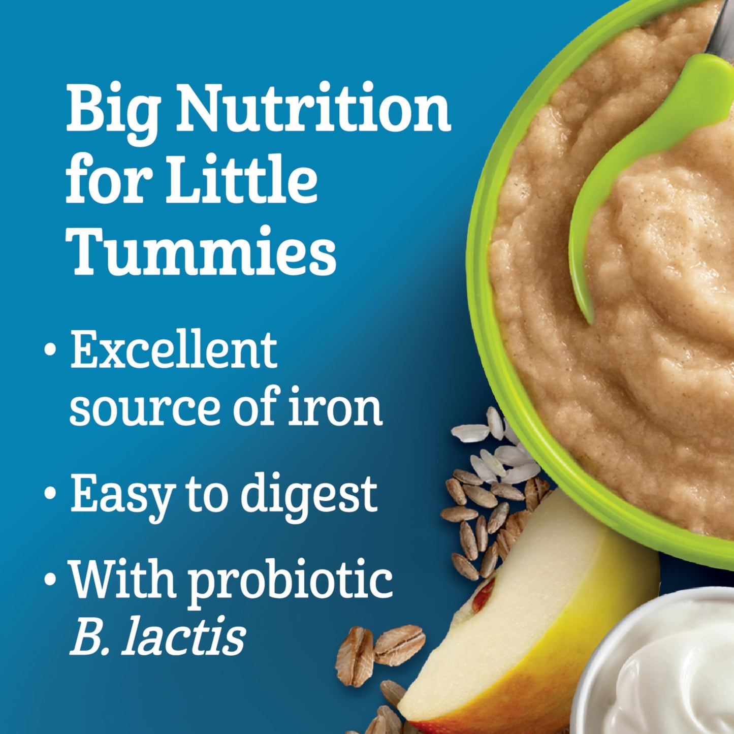 Gerber Stage 3 Multigrain Yogurt Apple Pear Banana Cereal, 8+ Months, 227g (6-Pack)