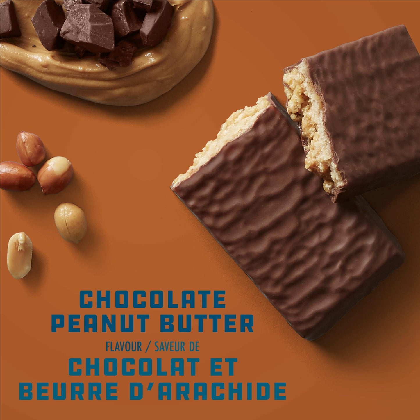 CLIF BUILDERS Chocolate Peanut Butter Protein Bars - 20g Plant Protein, Gluten Free, 12 Pack (68g each)
