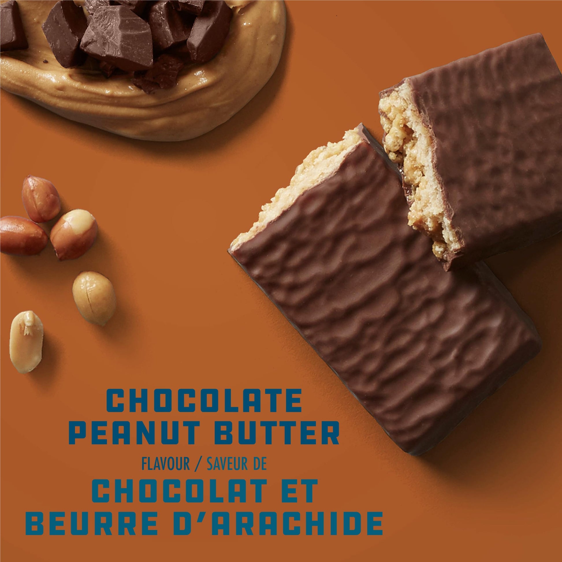 CLIF BUILDERS Chocolate Peanut Butter Protein Bars - 20g Plant Protein, Gluten Free, 12 Pack (68g each)
