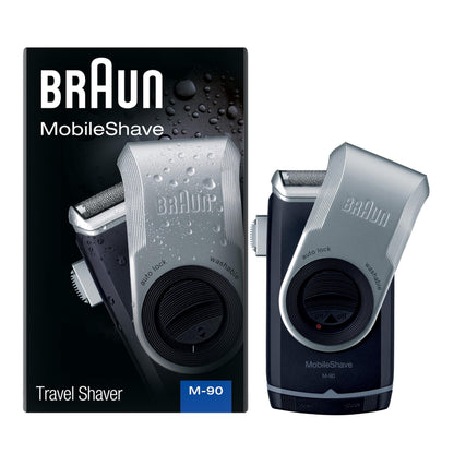 Braun M90 Mobile Shaver for Precision Trimming, Great for Travel, Black/Silver - Available at All In One Marketplace Canada