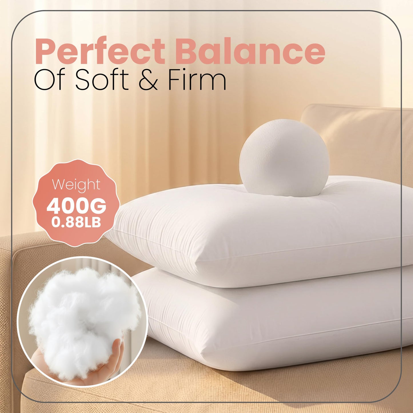 Utopia Bedding Throw Pillows Insert (Pack of 2, White) - 12 x 20 Inches Bed and Couch Pillows - Indoor Decorative Pillow