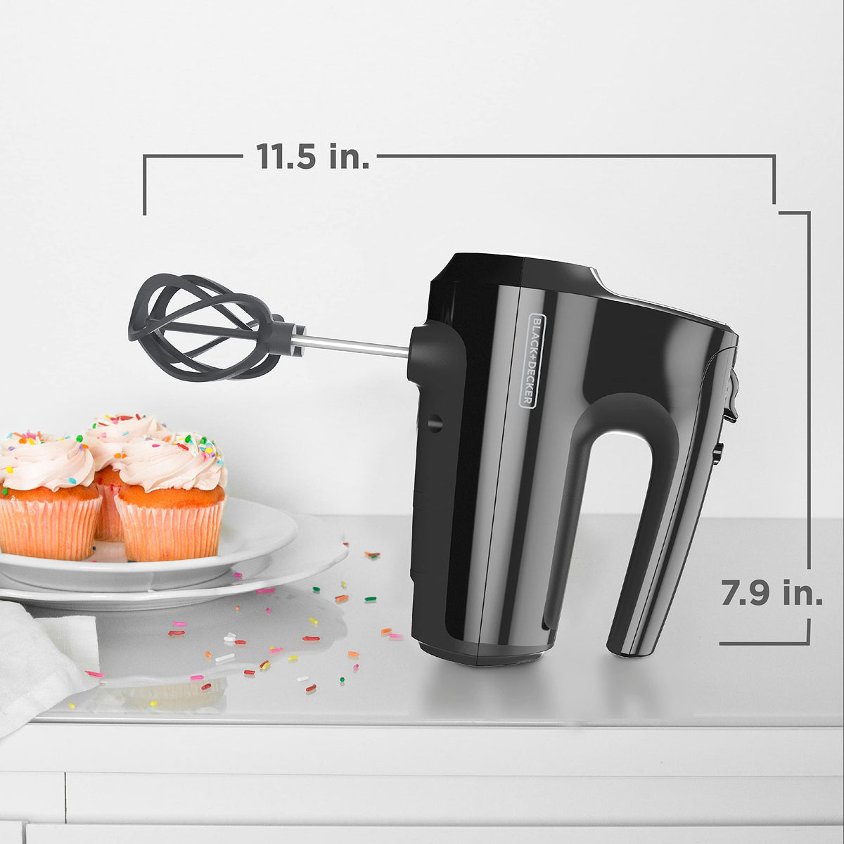 BLACK+DECKER 5-Speed Hand Mixer with Storage Case
