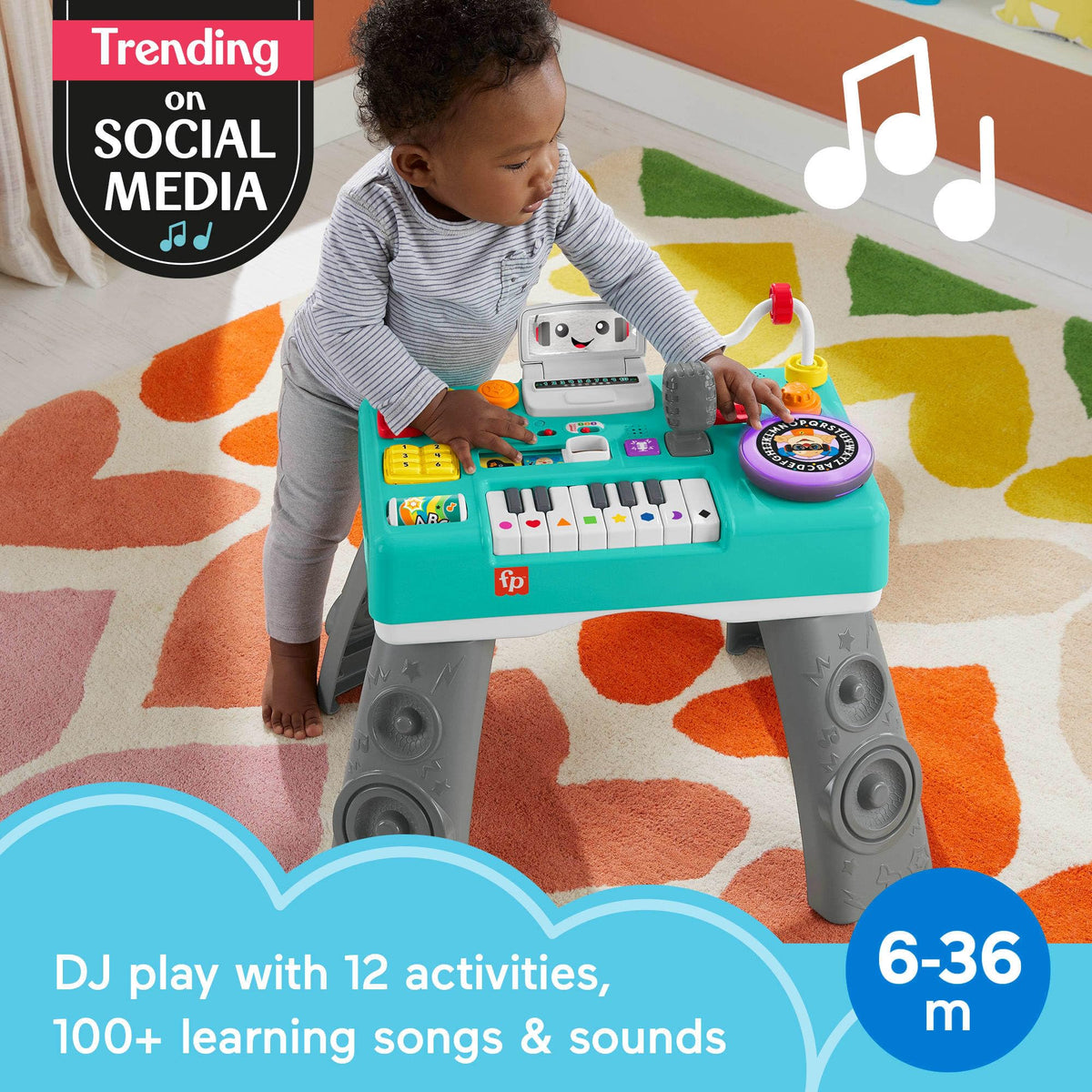 Fisher-Price Laugh & Learn Mix & Learn DJ Table
