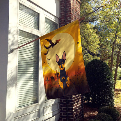 Drapeau de maison en toile Caroline's Treasures BB4375CHF Halloween English Toy Terrier, grand modèle, multicolore