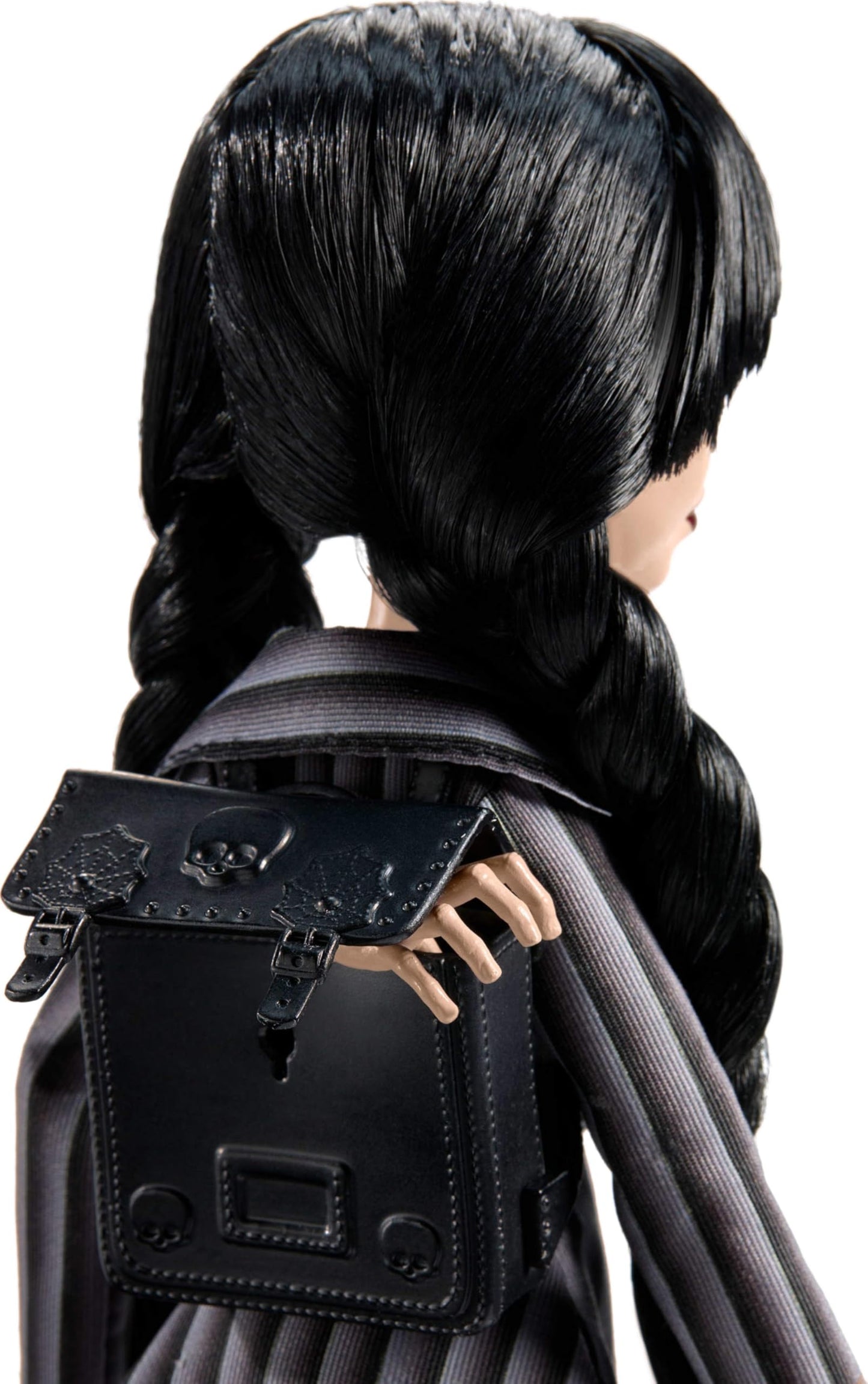 Monster High Wednesday Doll and Accessories, Wednesday Addams Collectible in Nevermore Academy Uniform with Thing and Backpack, Doll Stand Monster High