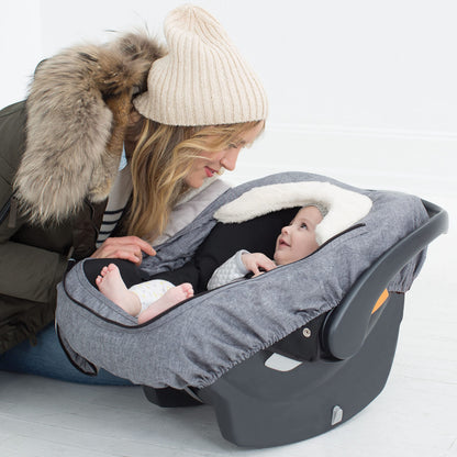 Skip Hop Winter Car Seat Cover, Stroll & Go, Heather Grey 🍁 All In One Marketplace Canada