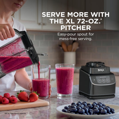 Ninja UltraCrush Professional Blender, 1000W, XL 72-oz.* Pitcher, Total Crushing® Technology, 3 Manual Speeds for Ice Crushing, Smoothies, Sauces & More, Full-Size Blender, Black, BP201C - Available at All In One Marketplace Canada