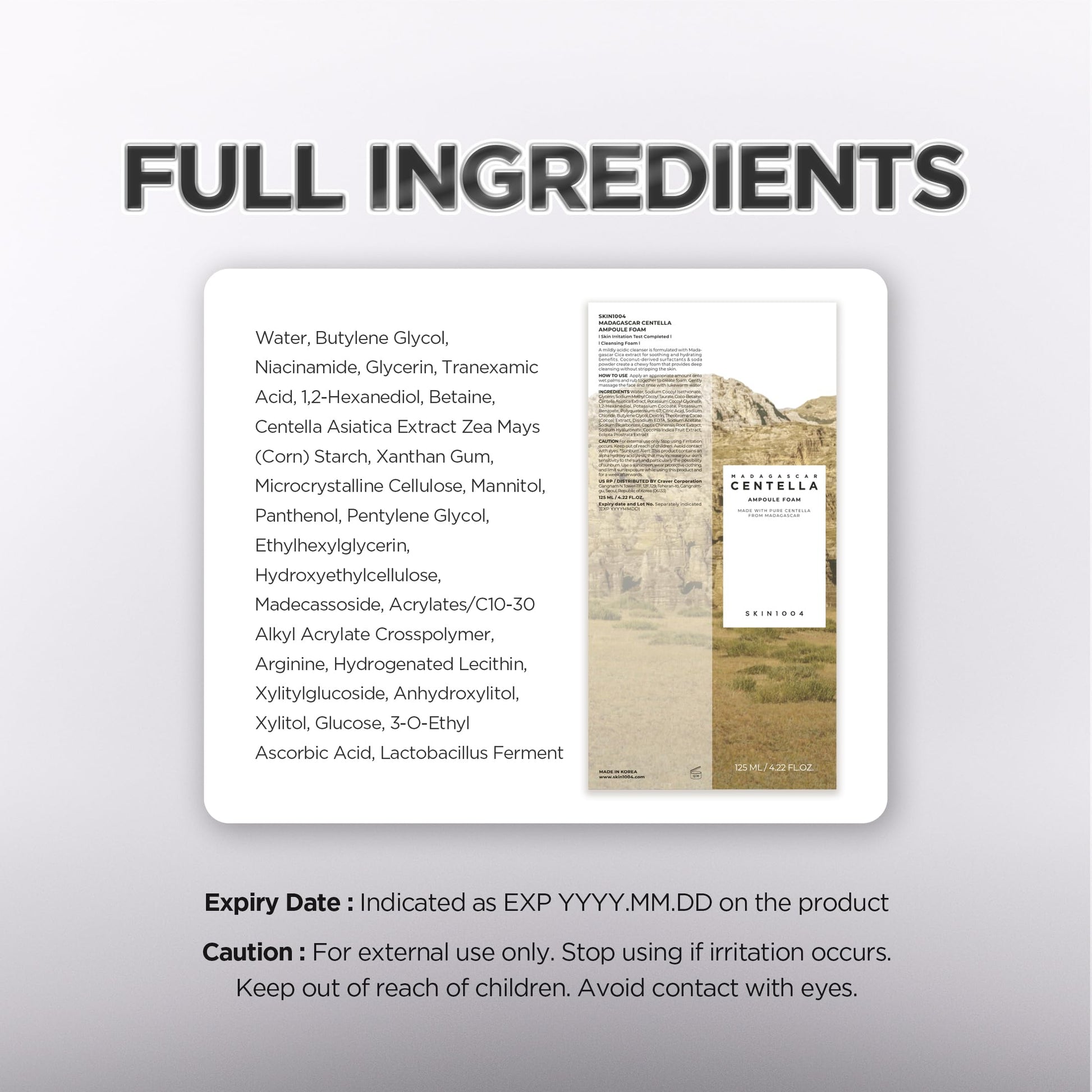 SKIN1004 Madagascar Centella Tone Brightening Capsule Ampoule 100ml, 3.38 fl.oz - Available at All In One Marketplace Canada