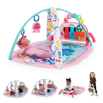 Baby Einstein Ocean Explorers 4-in-1 Kickin’ Tunes Jellyfish Jamboree Music & Language Discovery Gym, Pink, Ages 0 Months and Up 🍁 All In One Marketplace Canada